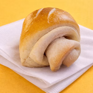 Butter Roll on a white handkerchief