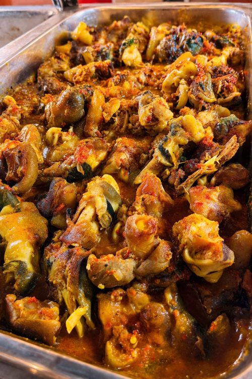 Cow Leg Meat on a tray